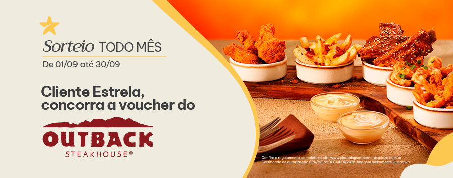 Concorra a voucher do Outback